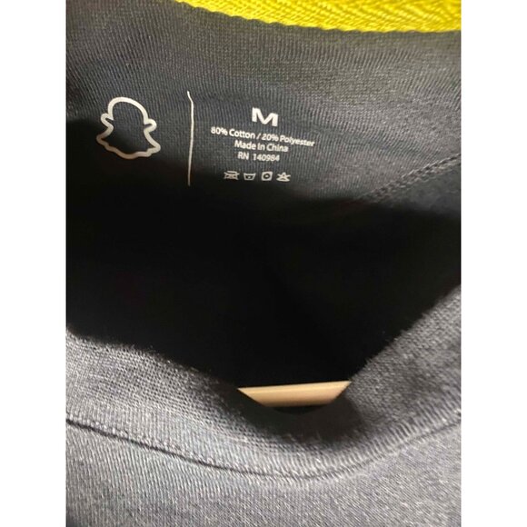 Snapchat Company Sweatshirt Mens M Stargazing Black Snap Pullover NWT RARE - Picture 3 of 6